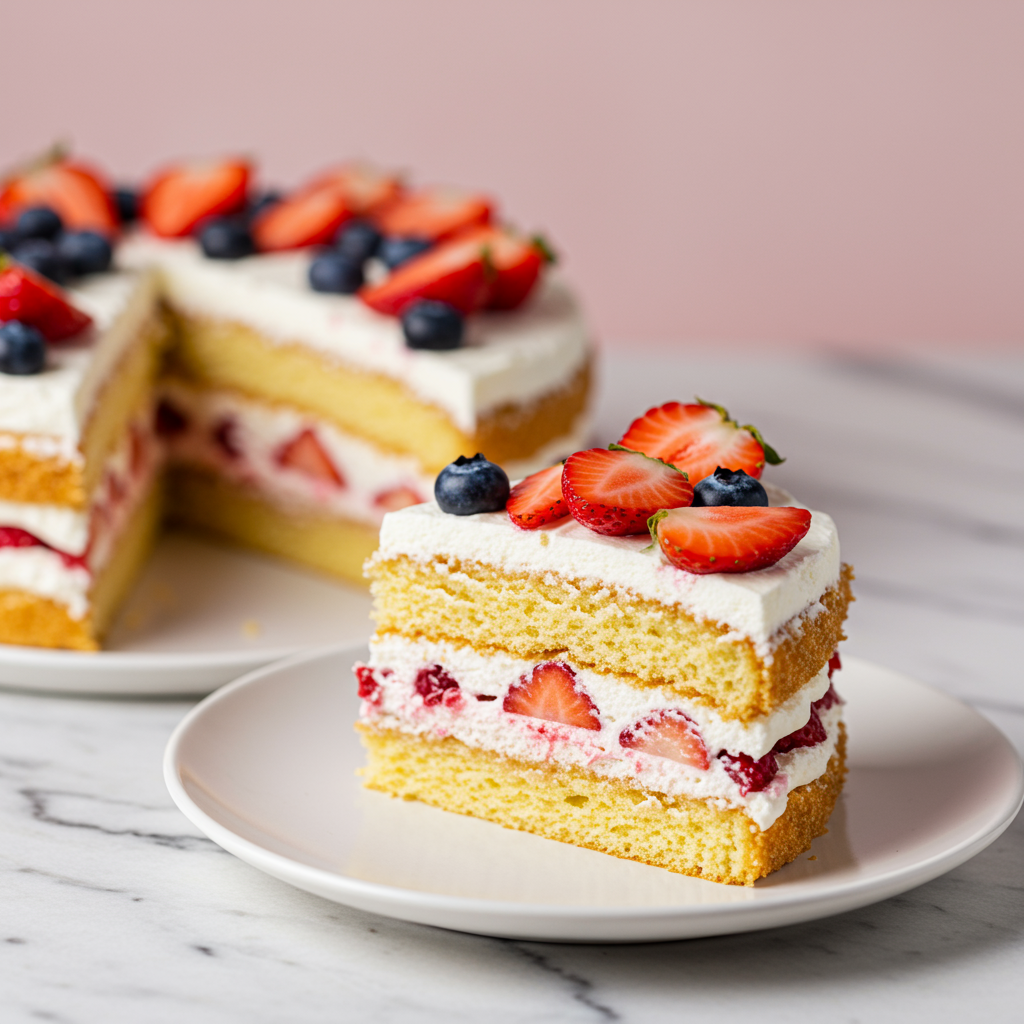 A delicious slice of the cake of the month